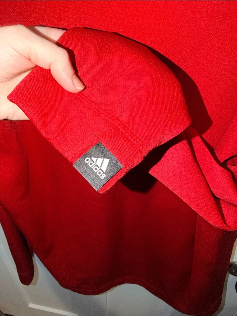 Adidas Men’s Red Logo Hoodie Sweater Size XL
